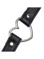 Collar con Aro en Forma de Corazón Ajustable 41,5 cm Negro