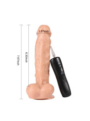 Vibrador y Rotador Realista Eden 16 cm