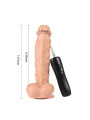 Vibrador y Rotador Realista Eden 16 cm