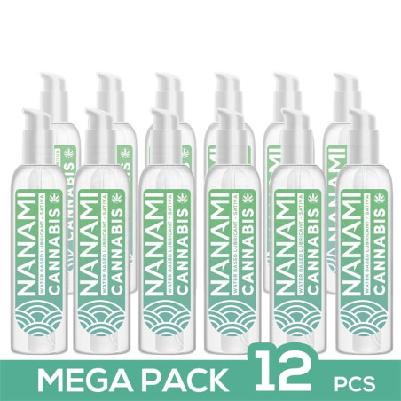 Pack de 12 Lubricante Base Agua Cannabis 150 ml