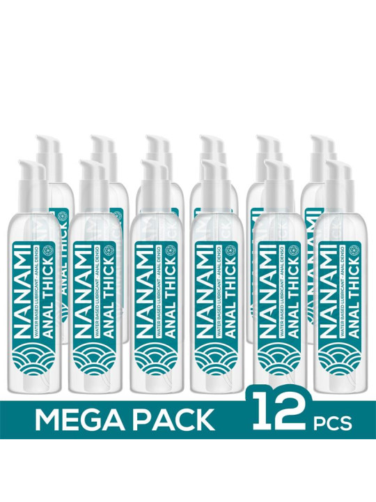 Pack de 12 Lubricante Anal Base Agua Alta Densidad 150 ml