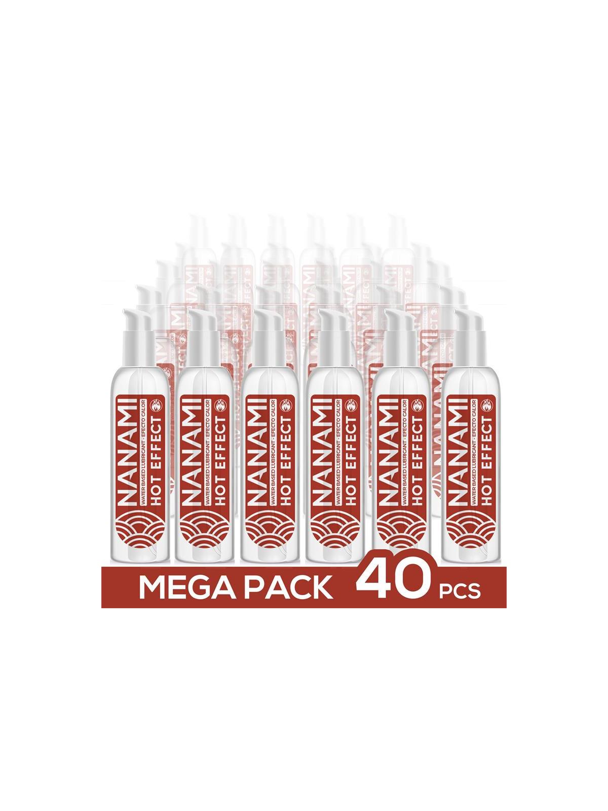 Pack de 40 Lubricante Base Agua Efecto Calor 150 ml