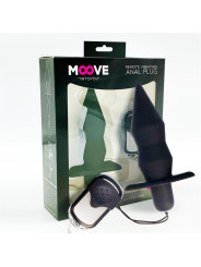 Plug Anal con Vibración y Control Remoto Negro