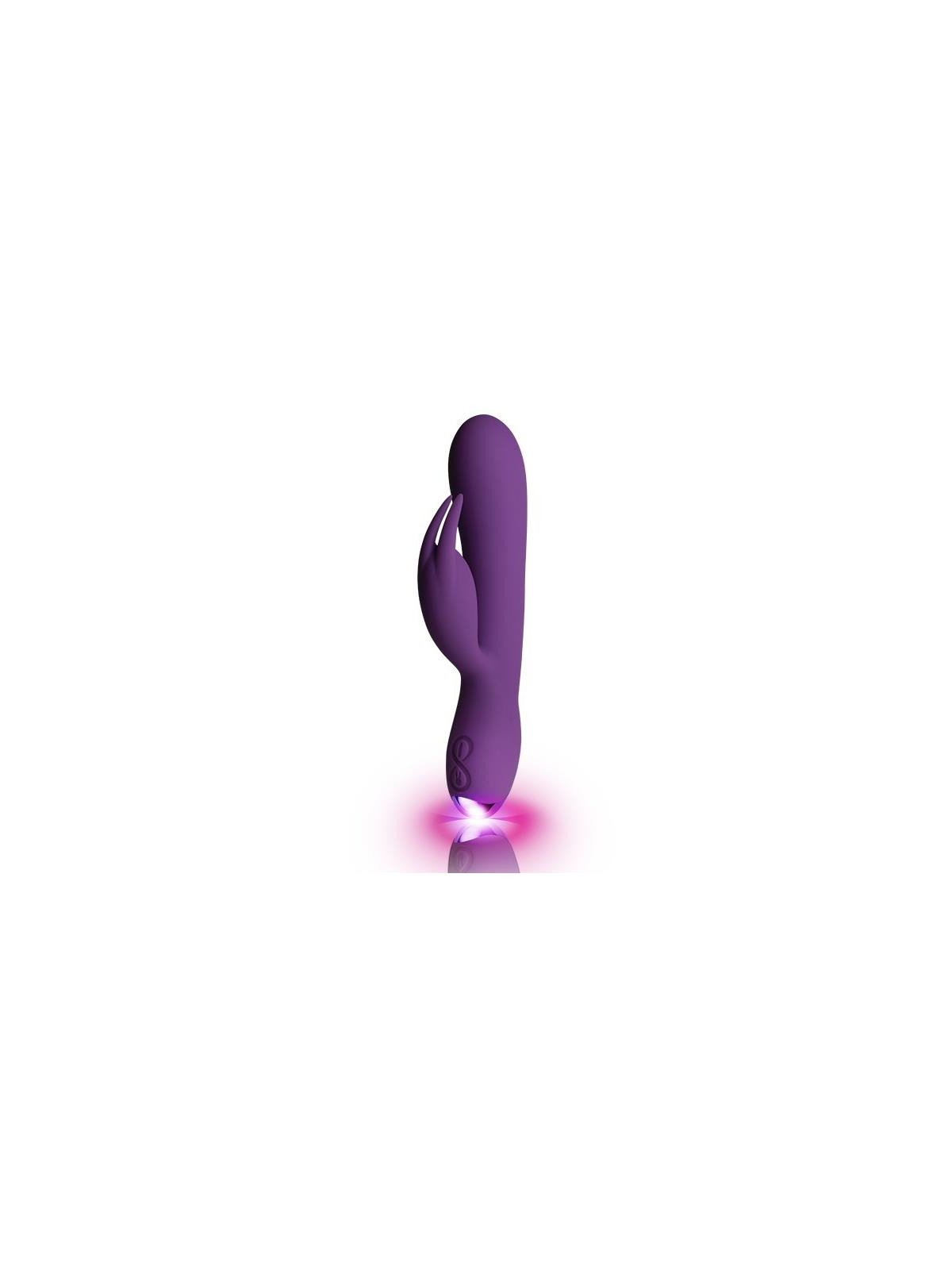 Flutter Rabbit Vibrador con Conejito 2 Motores Púrpura