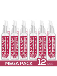 Pack de 12 Lubricante Base Agua Fresa 150 ml