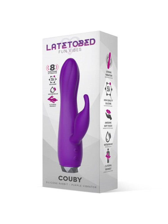 Couby Silicone Rabbit Purple Vibrator