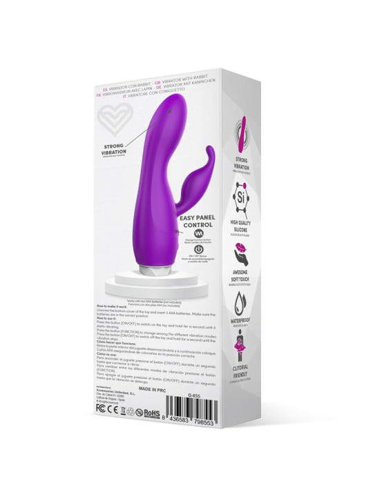 Couby Silicone Rabbit Purple Vibrator