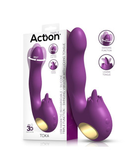 Toka Vibrador con Oscilación 360º y Lengua Estimuladora