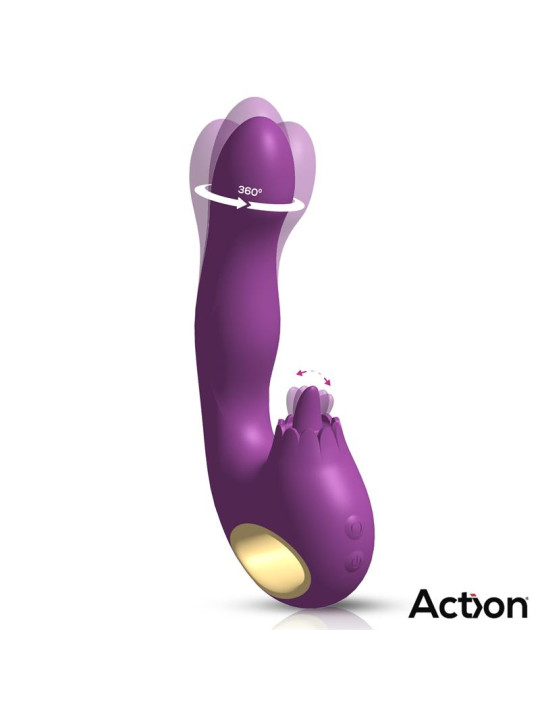 Toka Vibrador con Oscilación 360 Grados y Lengua Estimuladora