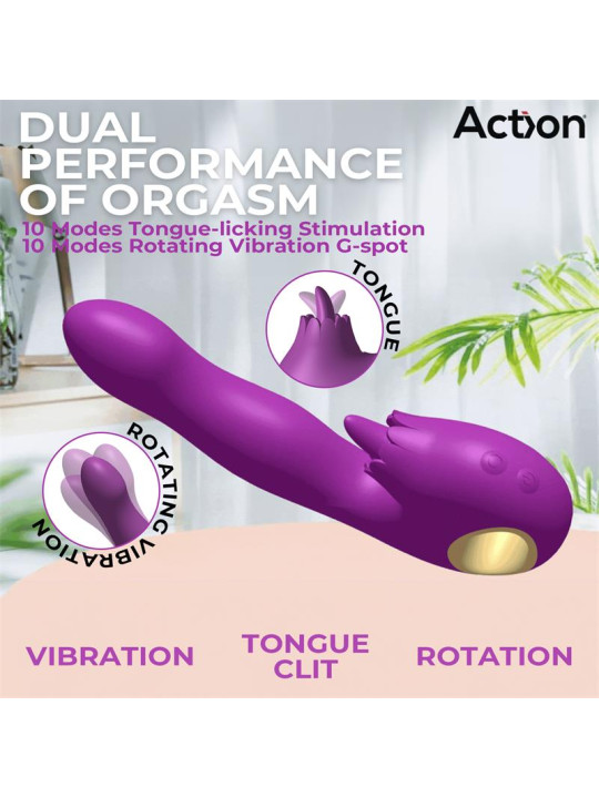 Toka Vibrador con Oscilación 360 Grados y Lengua Estimuladora