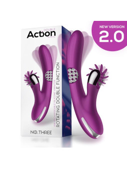 No. Three Rotador con Bolas Giratorias 360º y Rueda Estimuladora