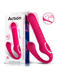 No. TwentyThree Vibrador Doble con Pulsación y Thrusting Flexible 180 Grados