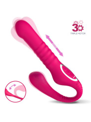 No. TwentyThree Vibrador Doble con Pulsación y Thrusting Flexible 180 Grados