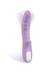 Brightpurple Vibrador y Rotador Doble Motor 360º USB Silicona