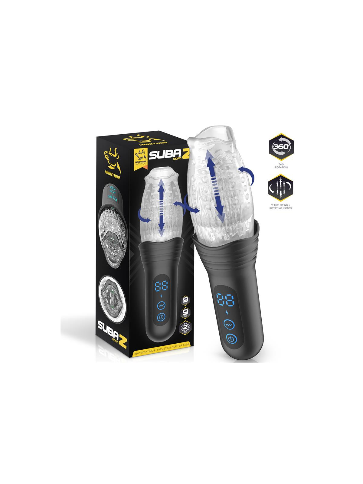 Subaz Masturbador Masculino con Thrusting y Rotación 360º