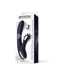 Royalspace Vibrador con Lenguas Estimuladoras y Bolas Internas 360 Grados Azul