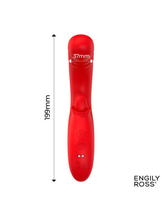 Drako Vibrador con Thrusting y Lengua Oscilante 360 Grados