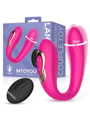 Lanty Vibrador para Parejas con Oscilación 360 Grados y Control Remoto