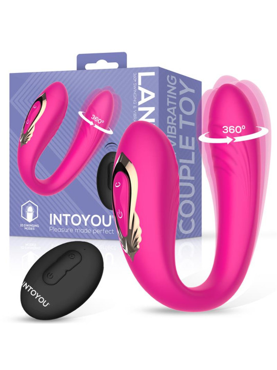 Lanty Vibrador para Parejas con Oscilación 360 Grados y Control Remoto