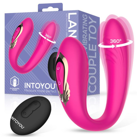 Lanty Vibrador para Parejas con Oscilación 360 Grados y Control Remoto