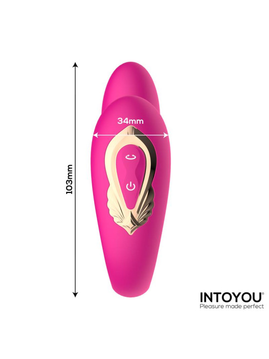 Lanty Vibrador para Parejas con Oscilación 360 Grados y Control Remoto