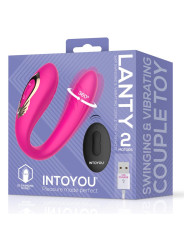 Lanty Vibrador para Parejas con Oscilación 360 Grados y Control Remoto