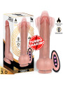 Tiberio Dildo Realista Turbo Shaking con Thrusting, Rotación 360 Grados y Control Remoto Silicona Líquida