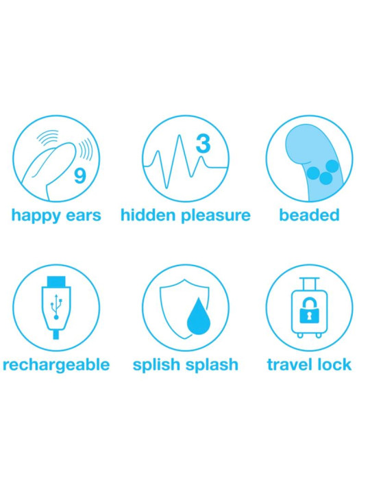 Vibrador Rotador Beaded Punto-G Purpura